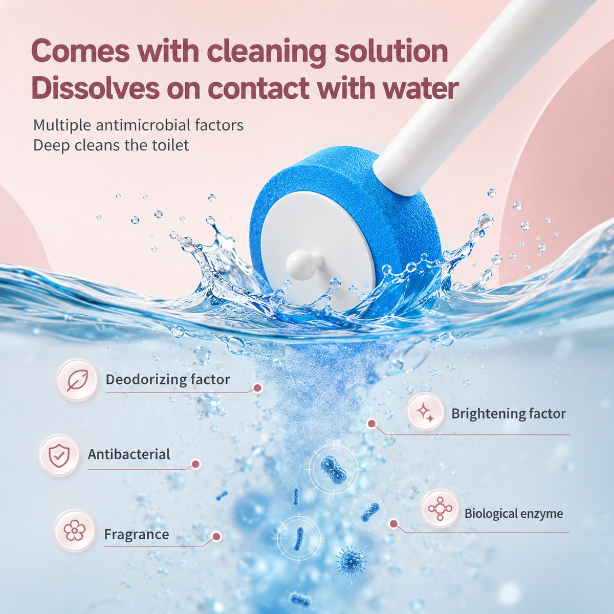 Eco-Friendly Disposable Toilet Brush Refills